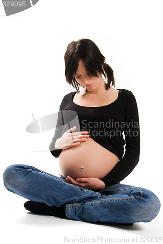 Image of young pregnant woman
