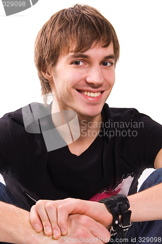 Image of confident young man portrait