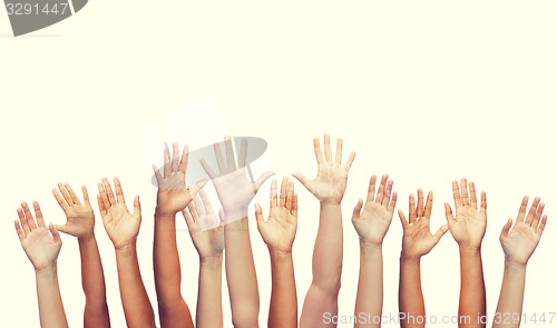 Image of human hands waving hands