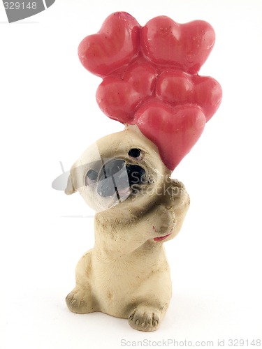 Image of Souvenir - a toy a dog on a white background. isolated 2