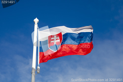 Image of Waving flag of Slovakia