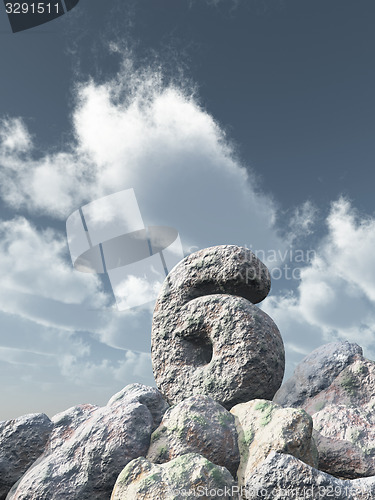 Image of number six rock