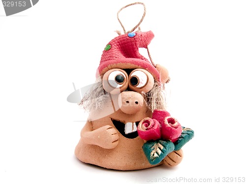 Image of Souvenir - a toy on a white background. isolated