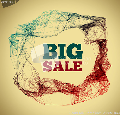 Image of Sale triangle background