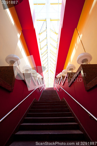 Image of Interior of an old covered bridge