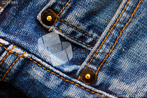 Image of part of old blue jeans