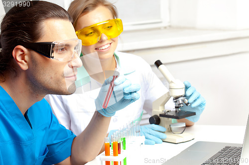 Image of two doctors in the lab