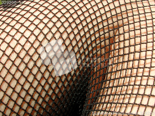 Image of body in net