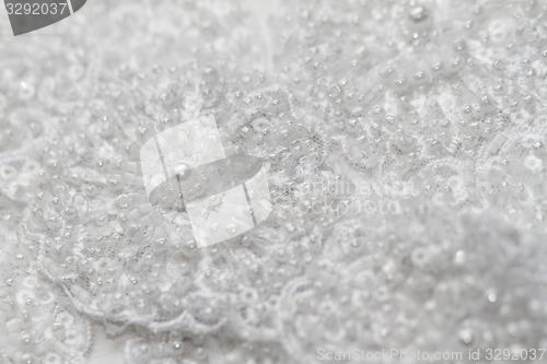 Image of Detail of wedding lace