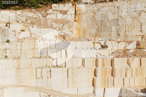 Image of White marble quarry