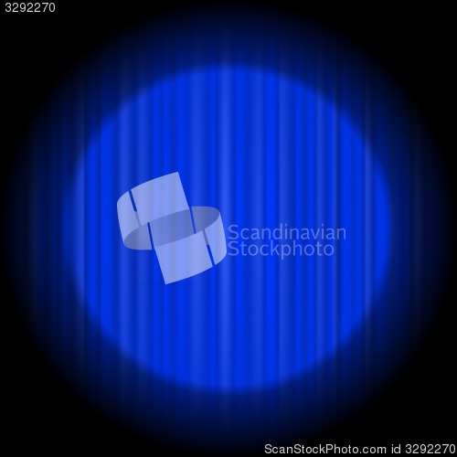 Image of Blue Curtain