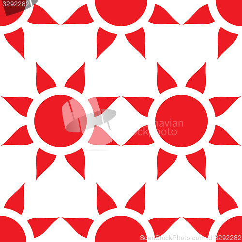 Image of Vector seamless wallpaper with suns