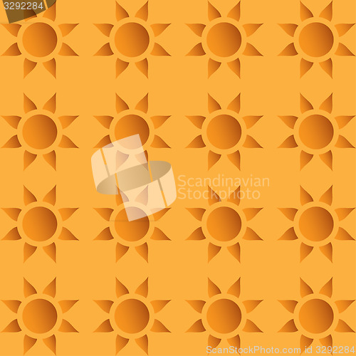 Image of Vector seamless wallpaper with suns