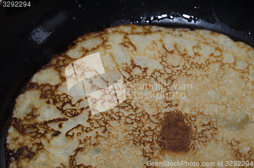 Image of Pancake in a frying pan