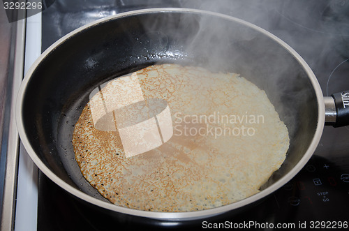 Image of Pancake frying