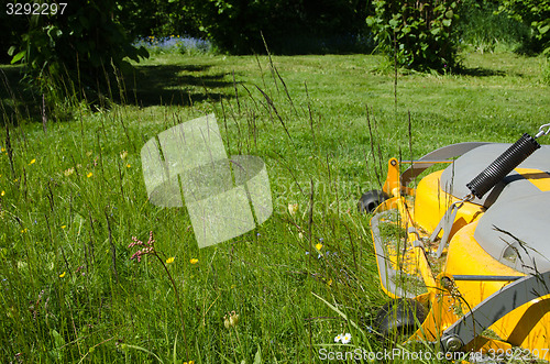 Image of Lawncare with a riding mower