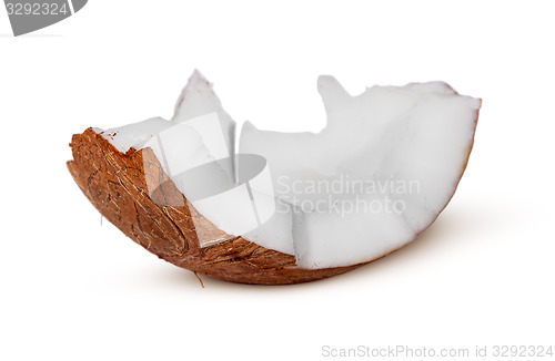 Image of Single piece of coconut pulp