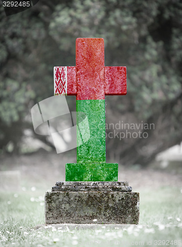Image of Gravestone in the cemetery - Belarus