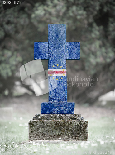Image of Gravestone in the cemetery - Cape Verde