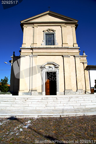 Image of  italy  lombardy     in  the casorate sempione  old   church  cl