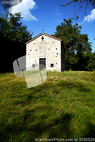 Image of  italy  lombardy     in  the arsago seprio old     closed brick 