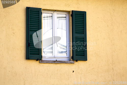 Image of shutter europe  italy  lombardy       in  the milano old   windo