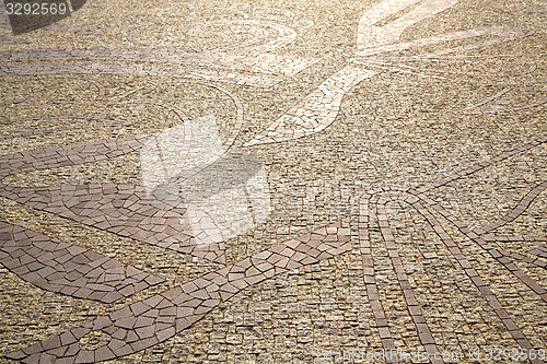 Image of wall milan  in    the    abstract  background  mosaic stone