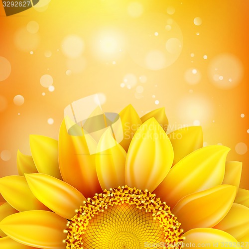 Image of Floral autumn background. EPS 10