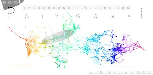 Image of Abstract network connection background