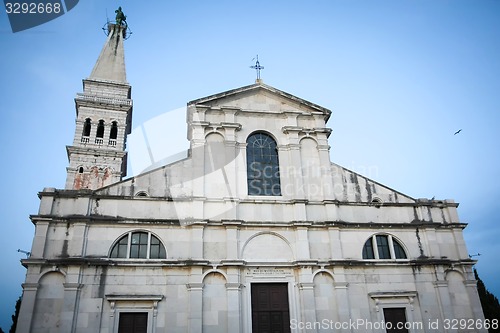 Image of Exterior of Saint Euphemia church at sunset