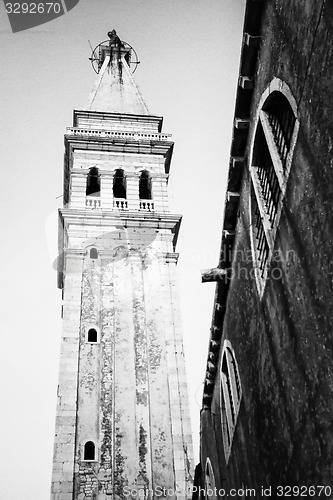 Image of Saint Euphemia belfry bw