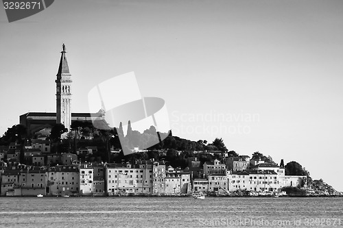 Image of Town of Rovinj bw