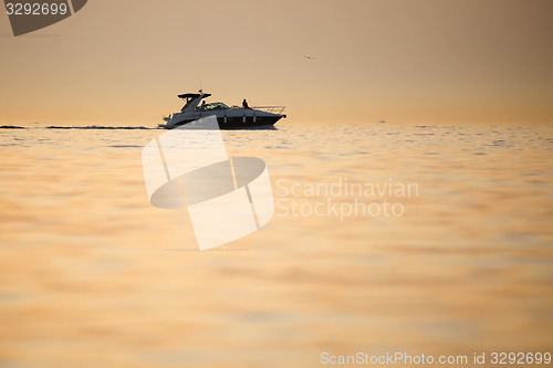 Image of Boat sailing in Adriatic sea