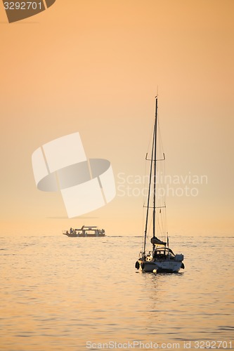 Image of Adriatic sea at sunset
