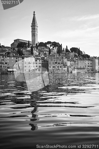 Image of Buildings in Rovinj bw