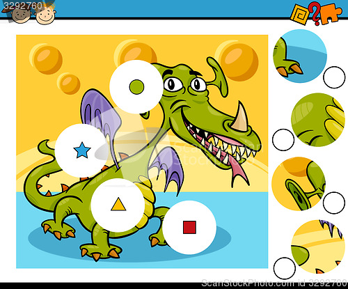 Image of match pieces game cartoon