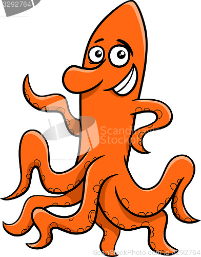 Image of sea octopus cartoon illustration