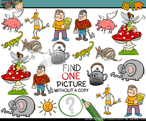 Image of find single picture game cartoon