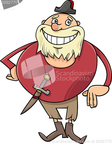 Image of pirate character cartoon illustration
