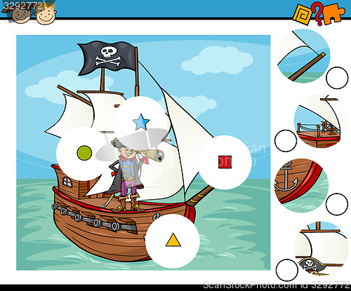 Image of match pieces game cartoon