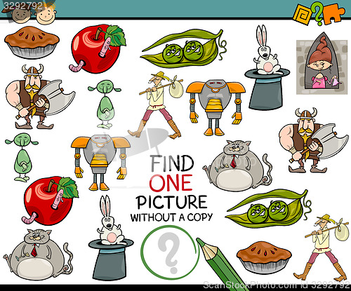 Image of find single picture game cartoon