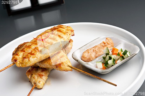 Image of Grilled Chicken Satay Skewers