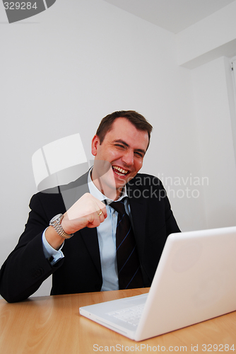 Image of Happy businessman