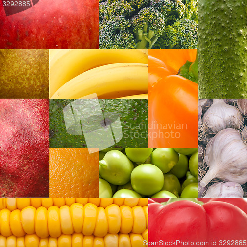 Image of Set texture of natural food