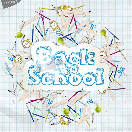 Image of Back to school design. EPS 10