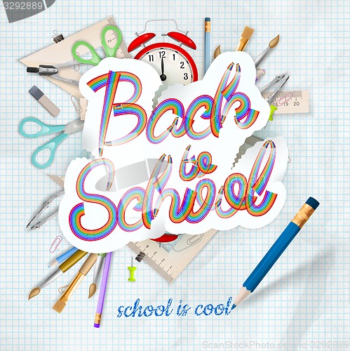 Image of Back to school background. EPS 10