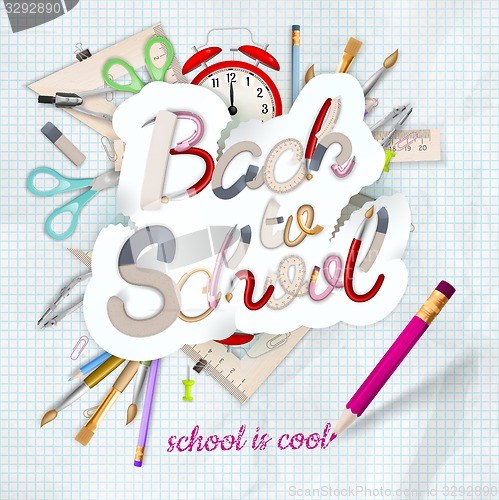 Image of Back to school background. EPS 10