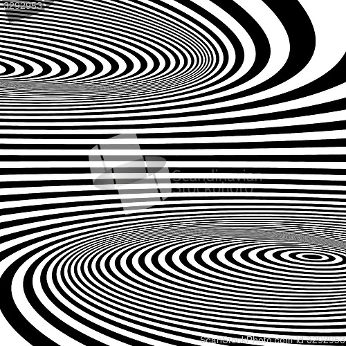 Image of Abstract swirl background. Pattern with optical illusion. 