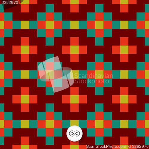 Image of Seamless geometric background. Mosaic. 