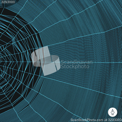 Image of Network background. 3d technology vector illustration. 